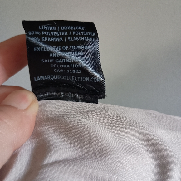 LaMarque Zaina Ostrich Feather Strapless Top - Picture 7 of 8